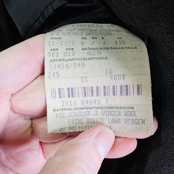 Hugo Boss Gray Einstein Suit Jacket Size 42R - Picture 6 of 12